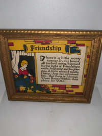 Friendship Vintage Photo - framed