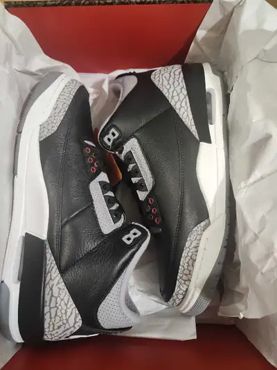 Air Jordan 3 black cement  size 8, View more