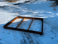 Queen bed box frame $50