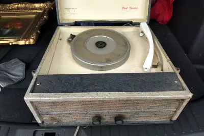 Vintage record player, View more