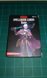 D&D Spellbook Cards Bard Class