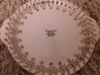 BONE CHINA CAKE PLATE - ROYAL ALBERT - 25TH ANNIVERSARY