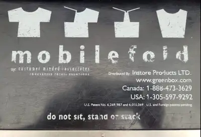 Clothes Mobile Folding Table, View more