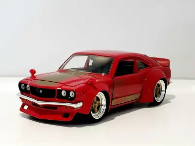 Jada Jdm Tuners 1974 Mazda RX-3 (red) 1:24 diecast model, View more