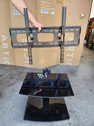 TV stand with wall mount, View more