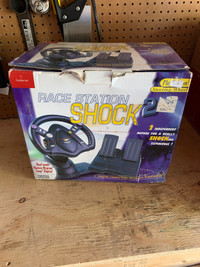 Race Station Shock 2 Steering Wheel And Pedals for Playstation