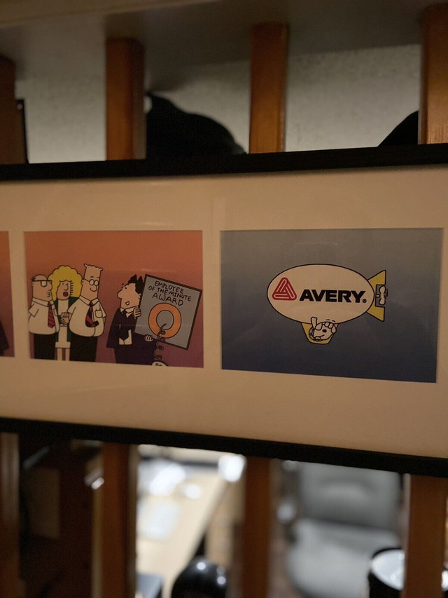 Dilbert  Avery Advertising strip rare. 57” x 10” in Arts & Collectibles in Markham / York Region - Image 3
