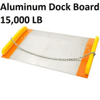 aluminum dock board 15, 000 lb capacity, forklift use