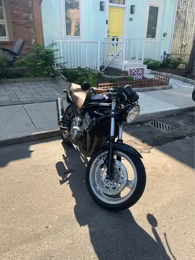 Cafe racer style Honda CB1 (North American CB400F) that was imported from Japan. Great condition mec...