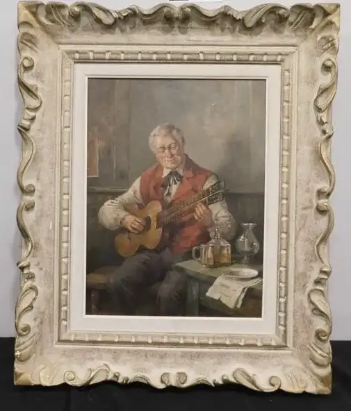 3 LISTED? ARTIST PAINTINGS -OIL ON CANVAS- ANTIQUE WHITE FRAMING in Arts & Collectibles in Mississauga / Peel Region - Image 3