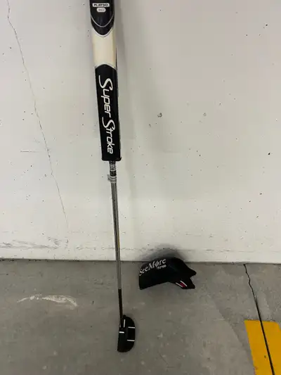 SeeMore Left Handed FGP Mallet Putter with Super Stroke Grip, View more