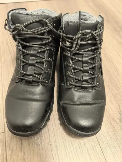Black Leather Winter Boots buy and get another shoes free, View more