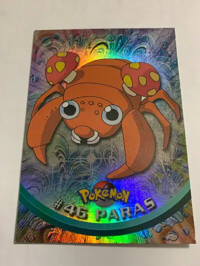 PARAS #46 FOIL Pokemon Topps Series1 TV Animation 1st Edition, View more