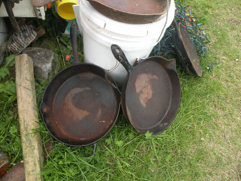 Newfoundland Antique Frying Cast Iron Pans 20 each and up Arts & Collectibles St. John's