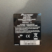 Pioneer Subwoofer S22WP 6 ohm