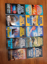 Clive Cussler Books Novels Softcover Lot of 10