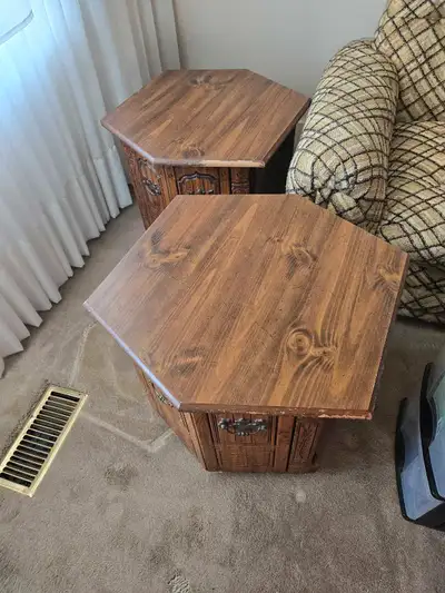 Set of 2 Side Tables. $50 o.b.o. Pick up Queensway and Islington area.