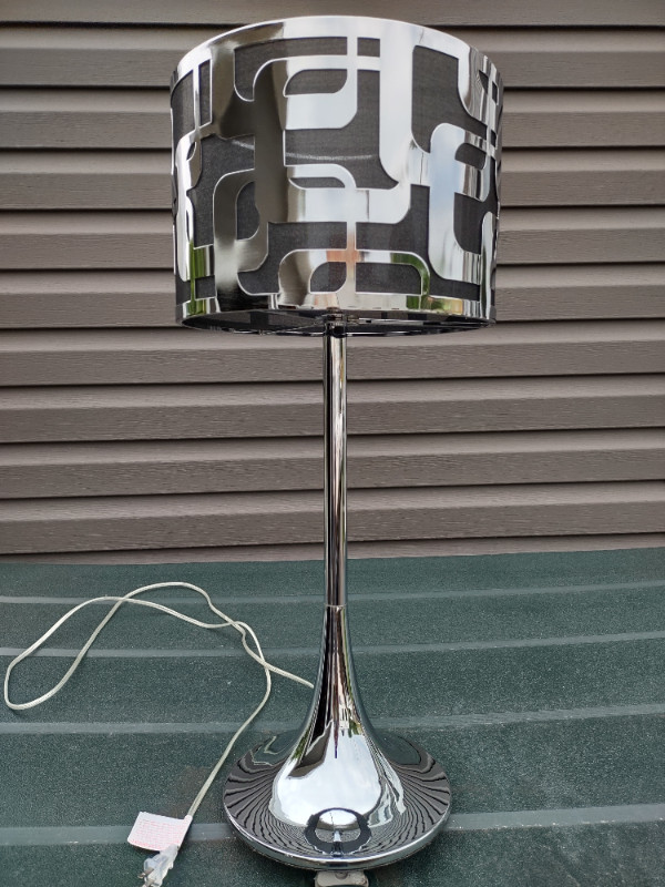 Chrome table lamp in Indoor Lighting & Fans in Renfrew