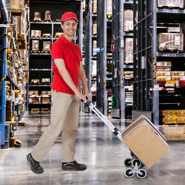 6-Wheels Stair Climber Hand Truck, Dolly Heavy Duty Folding Stee in Hand Tools in Markham / York Region - Image 2