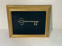 Shadow Box with Decorative Key Wall Art