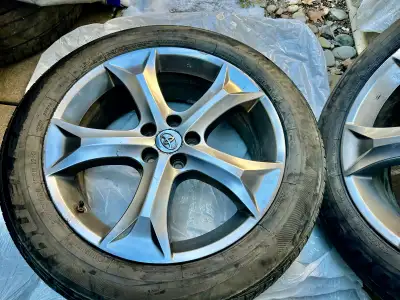 Rims /TPMS/Tires 245/50R20 Toyota Venza 2015 set of four there is a picture of each rim $1450 for Se...