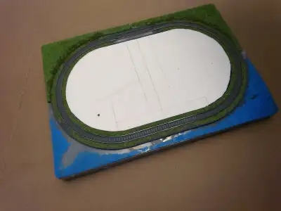Plastic base Battery operated. Can be converted to electric with minor modifications. Please view my...