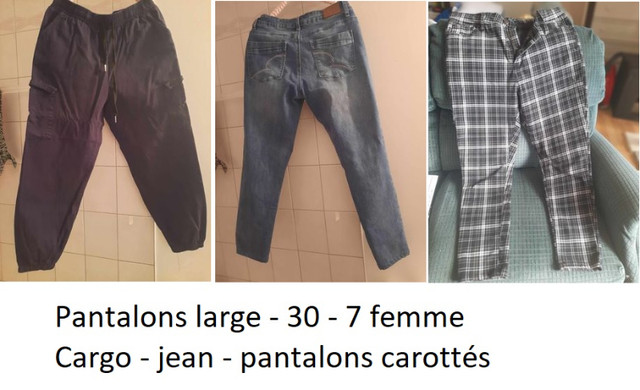 3 Pantalons large - 30 - 7 femme dans Femmes - Pantalons et shorts  à Ville de Québec