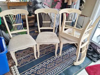 Vintage Wooden Dining Chairs in need of a makeover, View more
