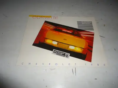 1986 Chevrolet Corvette Dealer Sales Brochure. Like new. See Pictures. $15.00 picked up. Can mail in...