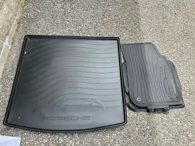 Brand new Porsche Cayenne original rubber mats and trunk liner. Models 2023 and newer