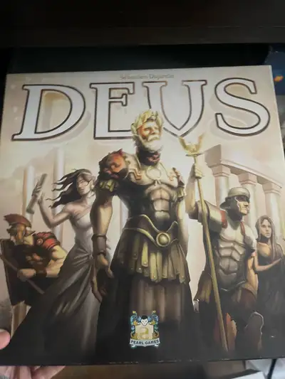 Découvrez le jeu de société Deus de Pearl Games, un jeu de stratégie captivant où vous bâtissez votr...