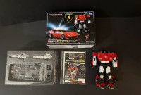 Masterpiece Transformers figures and coins