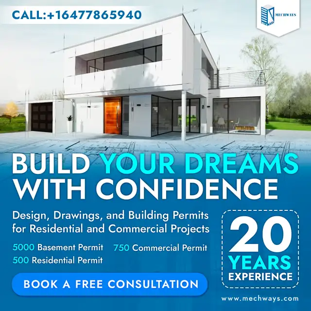 Basement permit, Architect, Side Entrance:6477865940628637180490271228