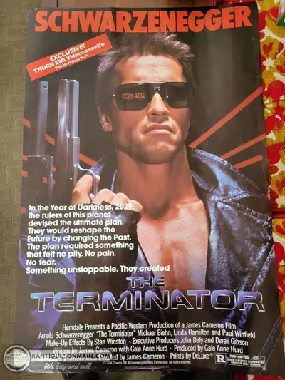 Vintage 1984 Terminator Poster, View more