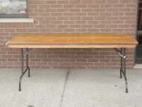 8Ft Plywood Finished Commercial Tables Used From $30.00 ea