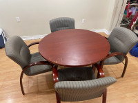 Office Meeting Table + Chairs 