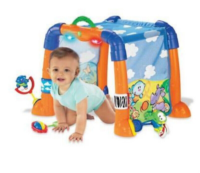 Fisher Price Baby Gymnastics Activity Tunnel - Like New in Playpens, Swings & Saucers in Mississauga / Peel Region - Image 2