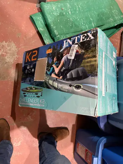 Looking to sell an Intex Challenger K2 inflatable kayak that's brand new and still in its original p...