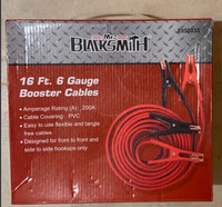 Brand NEW Booster Cables - 16Ft, 6Gauge, flexible, tangle free