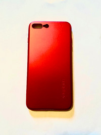 Red iPhone 7 Plus Case & 2 Screen Protectors