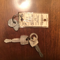 Vintage Record and Detach Destroy Key Tags Ford Keys