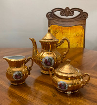Genex Versailles Vintage 3 Pc Demitasse Tea Set