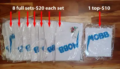 MOBB UNISEX SCRUBS-Set Top & Pant-$15 each set, View more