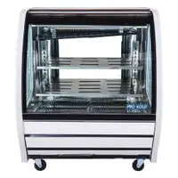 Pro-Kold Curved Glass 40" Refrigerated Deli Case-Sizes Available