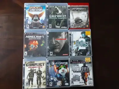 ps3 jeux  prix individuel ou en lots voir la liste merci, View more