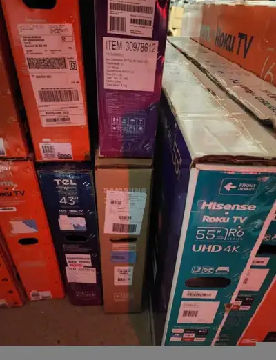 BOXING WEEK SALE 43" ONN 4K Roku Smar tv's on SALE., View more