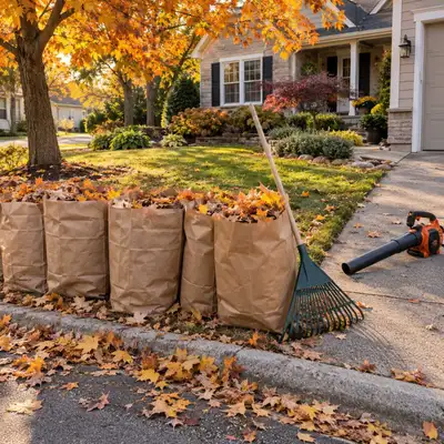 fall cleanup/landscaping/lawn-care, View more