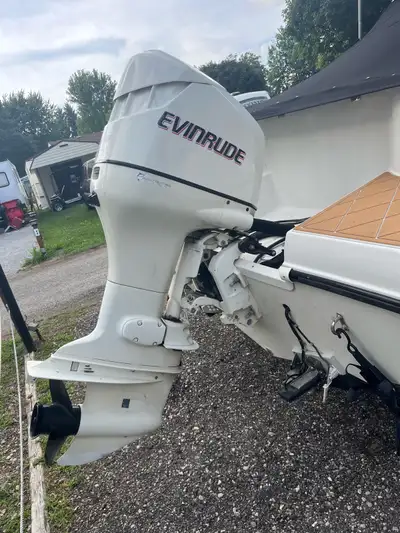 Repowering our boat; have for sale a 2005 Evinrude 150 2 stroke fuel injected with 562 hours. comes...