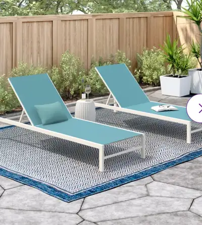 Patio loungers 2pack, View more