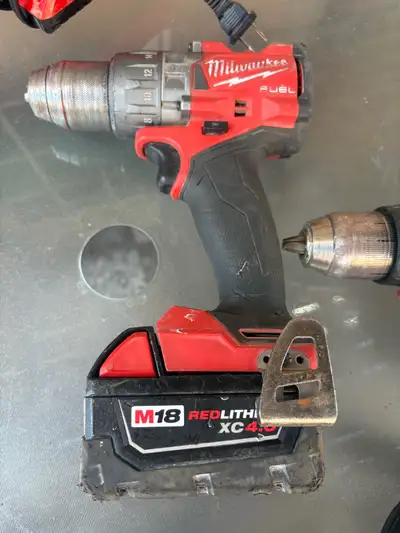 Milwaukee M18 FUEL Drill with Charger and Batteries, View more
